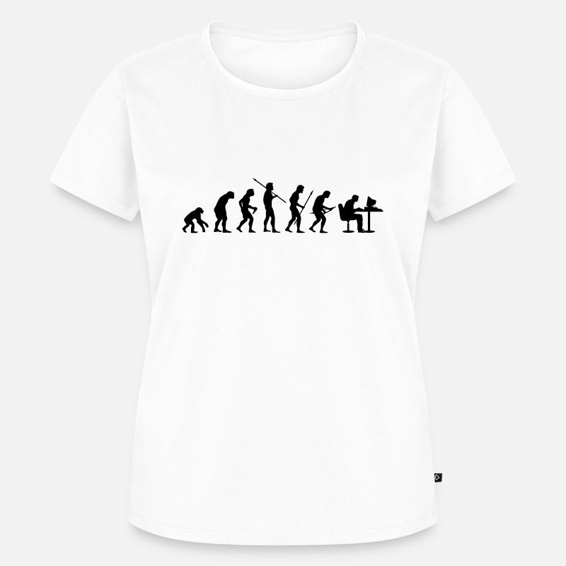 Evolution - Women's Premium Organic T-shirt - white
