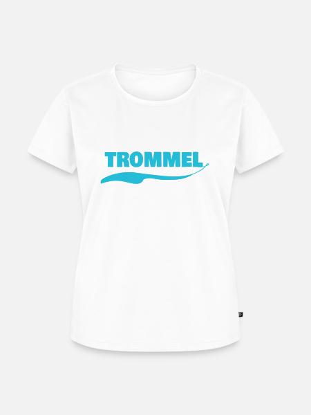 Trommel - Frauen Premium Bio T-Shirt - Weiß