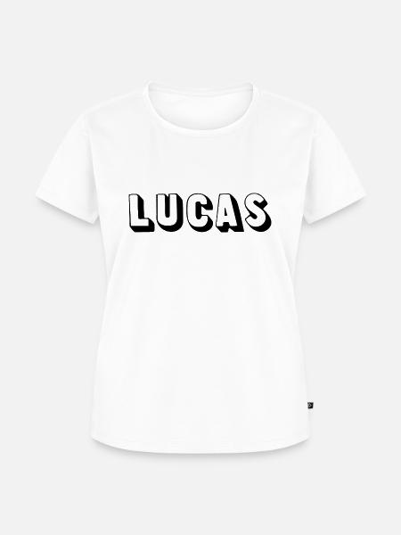 Name - Lucas - Frauen Premium Bio T-Shirt - Weiß