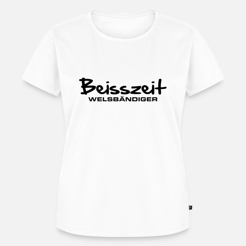 beisszeit_welsbaendiger - Frauen Premium Bio T-Shirt - Weiß