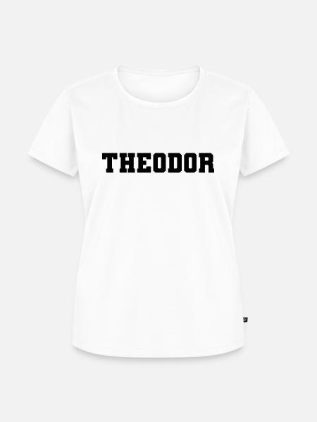 Name - Theodor - Frauen Premium Bio T-Shirt - Weiß
