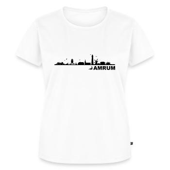 Skyline - Küste Amrum - Frauen Premium Bio T-Shirt - Weiß - Vorne - AI Model Female 172 dark (172cm)
