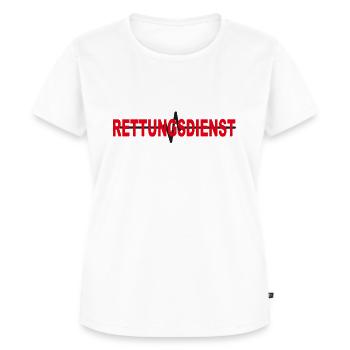 Rettungsdienst mit EKG - Frauen Premium Bio T-Shirt - Weiß - Vorne - AI Model Female 172 dark (172cm)