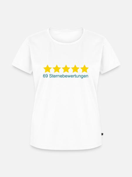 5 Sterne Bewertung - Frauen Premium Bio T-Shirt - Weiß