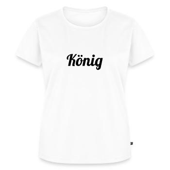 König - Frauen Premium Bio T-Shirt - Weiß - Vorne - AI Model Female 172 dark (172cm)