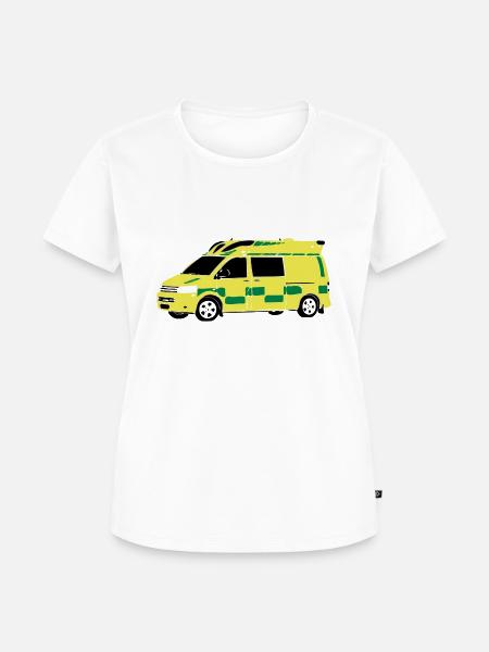 Krankenwagen - Frauen Premium Bio T-Shirt - Weiß