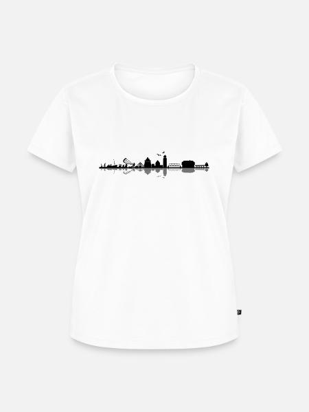 Skyline - Zingst - Frauen Premium Bio T-Shirt - Weiß
