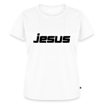 jesus - Frauen Premium Bio T-Shirt - Weiß - Vorne - AI Model Female 172 dark (172cm)