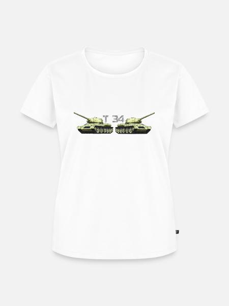 T34 - Frauen Premium Bio T-Shirt - Weiß