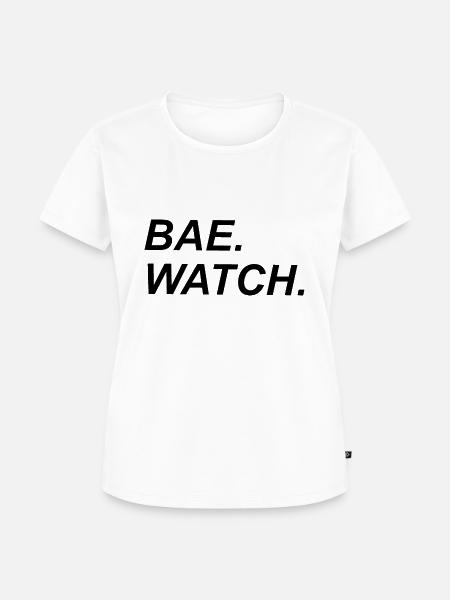 Bae Watch! - Frauen Premium Bio T-Shirt - Weiß