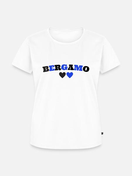 Bergamo Italien - Frauen Premium Bio T-Shirt - Weiß