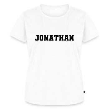 Name - Jonathan - Frauen Premium Bio T-Shirt - Weiß - Vorne - AI Model Female 172 dark (172cm)