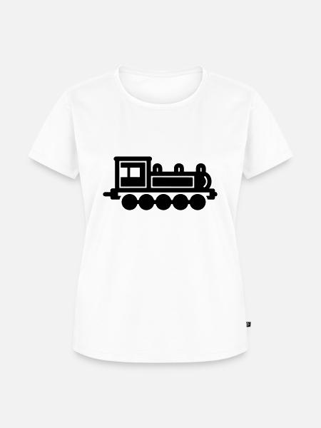 Lokomotive - Frauen Premium Bio T-Shirt - Weiß