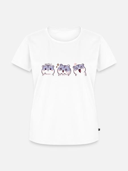 Die niedlichen Tiere - Frauen Premium Bio T-Shirt - Weiß