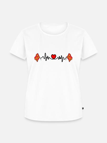 Herzfrequenz-Cardio für Poitou Charentes - Frauen Premium Bio T-Shirt - Weiß