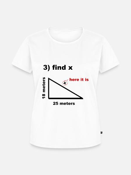 Mathe Student Mathematik Nerd - Frauen Premium Bio T-Shirt - Weiß