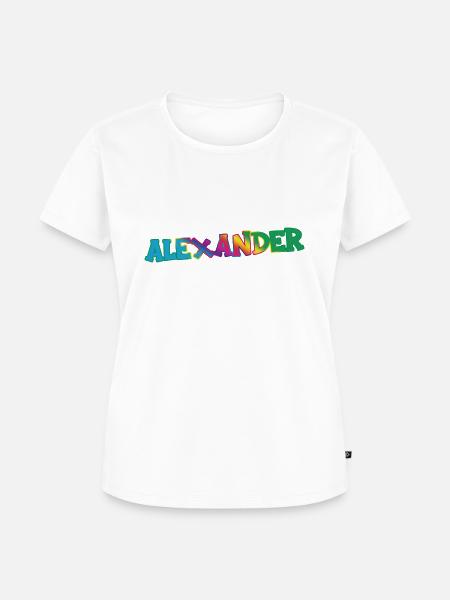 Alexander - Frauen Premium Bio T-Shirt - Weiß