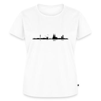 Köln Skyline - Frauen Premium Bio T-Shirt - Weiß - Vorne - AI Model Female 172 dark (172cm)