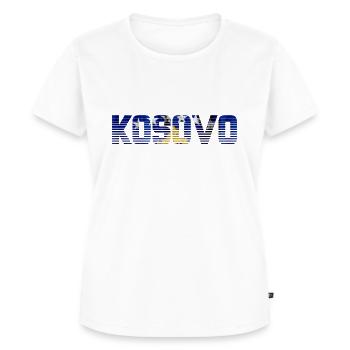 Kosovo - T-shirt Premium bio Femme - blanc - Devant - AI Model Female 172 dark (172cm)