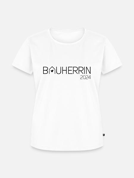 Bauherrin - Frauen Premium Bio T-Shirt - Weiß