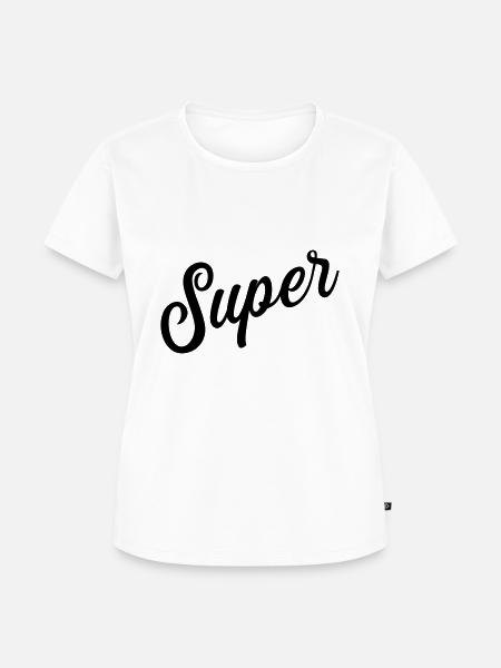 groß - Frauen Premium Bio T-Shirt - Weiß