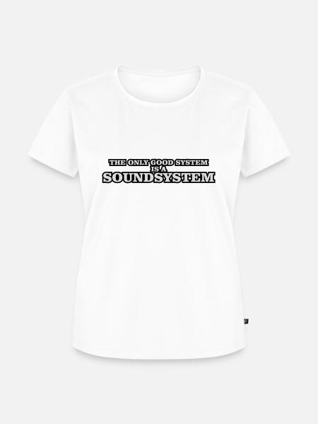 soundsystem - Frauen Premium Bio T-Shirt - Weiß