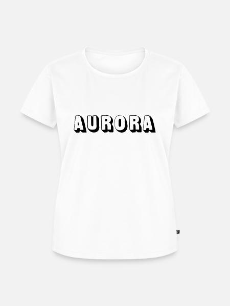 Name - Aurora - Frauen Premium Bio T-Shirt - Weiß