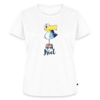 Goéland coquine - T-shirt Premium bio Femme - blanc - Devant - AI Model Female 172 dark (172cm)