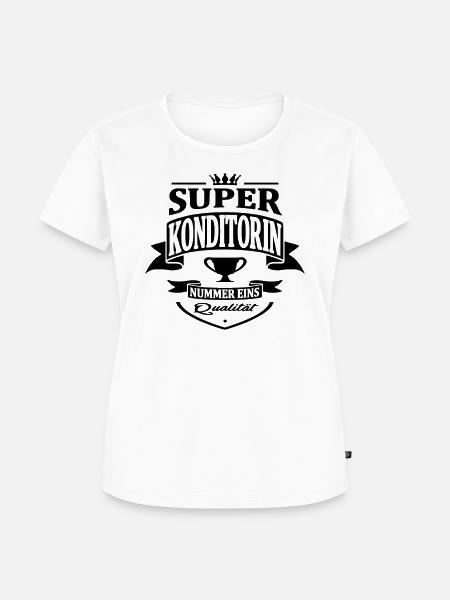 konditorin nummer eins - Frauen Premium Bio T-Shirt - Weiß