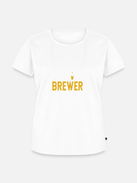 Hobbybrauer Logo - Frauen Premium Bio T-Shirt - Weiß