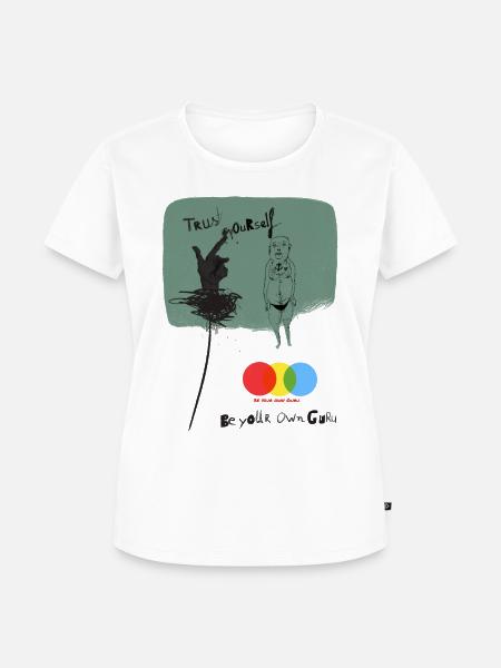Trust yourself - Frauen Premium Bio T-Shirt - Weiß