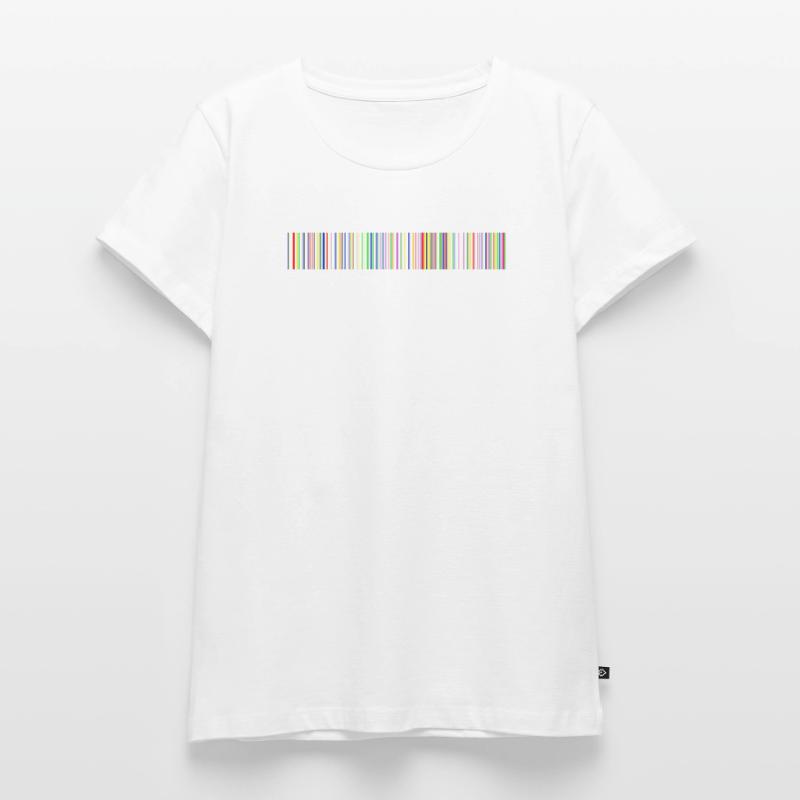 Barcode bar code strip codes Women's Premium Organic T-shirt