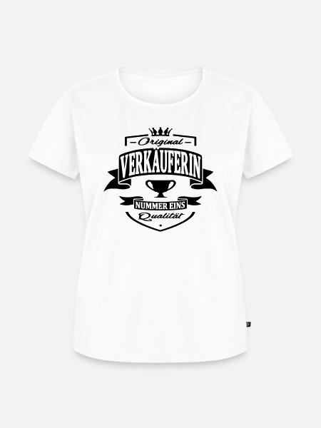 verkäuferin - Frauen Premium Bio T-Shirt - Weiß