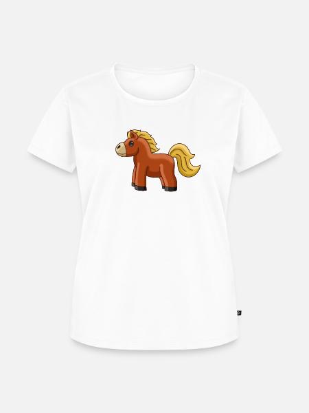 Süßes Pferdchen - Frauen Premium Bio T-Shirt - Weiß