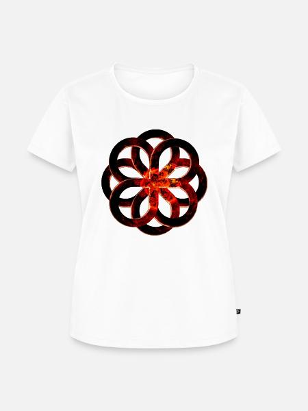 Glühender Knoten - Frauen Premium Bio T-Shirt - Weiß