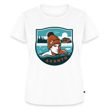 Anthony - Women's Premium Organic T-shirt - white - Front - AI Model Female 172 dark (172cm)