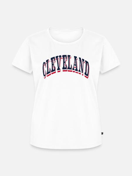 Cleveland - Frauen Premium Bio T-Shirt - Weiß