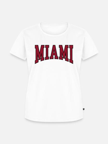 Miami - Frauen Premium Bio T-Shirt - Weiß