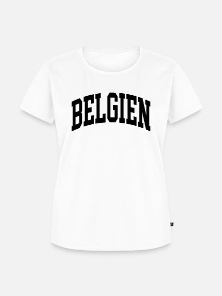 Belgien - Frauen Premium Bio T-Shirt - Weiß