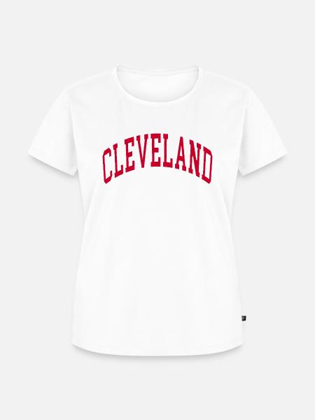 Cleveland - Frauen Premium Bio T-Shirt - Weiß