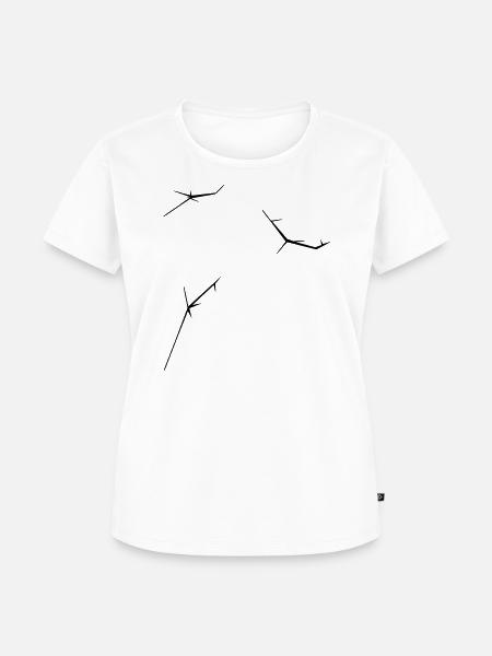 Riss - Crack - Frauen Premium Bio T-Shirt - Weiß