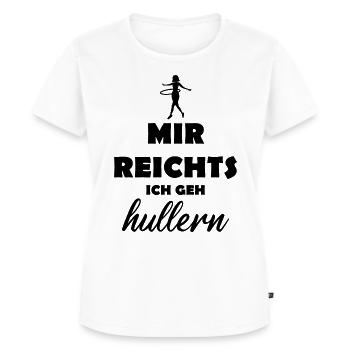 Ich Geh Hullern Hula Liebe Geschenk - Frauen Premium Bio T-Shirt - Weiß - Vorne - AI Model Female 172 dark (172cm)