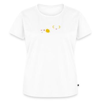 Kawaii Baka Japanische Katzen Ohrfeige - Frauen Premium Bio T-Shirt - Weiß - Vorne - AI Model Female 172 dark (172cm)