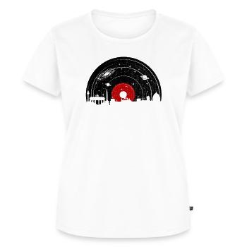 Chemise Vintage Berlin, Berlin City Skyline Vinyl - T-shirt Premium bio Femme - blanc - Devant - AI Model Female 172 dark (172cm)