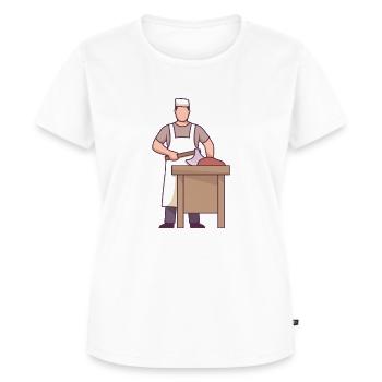 Metzger Mann - Frauen Premium Bio T-Shirt - Weiß - Vorne - AI Model Female 172 dark (172cm)