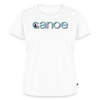 canoë - T-shirt Premium bio Femme - blanc - Devant - AI Model Female 172 dark (172cm)