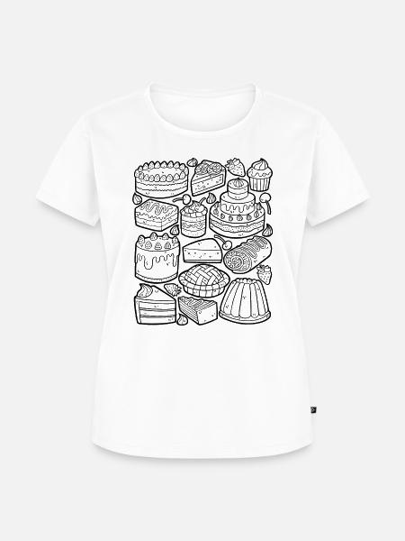 Kuchen und Torten - Frauen Premium Bio T-Shirt - Weiß