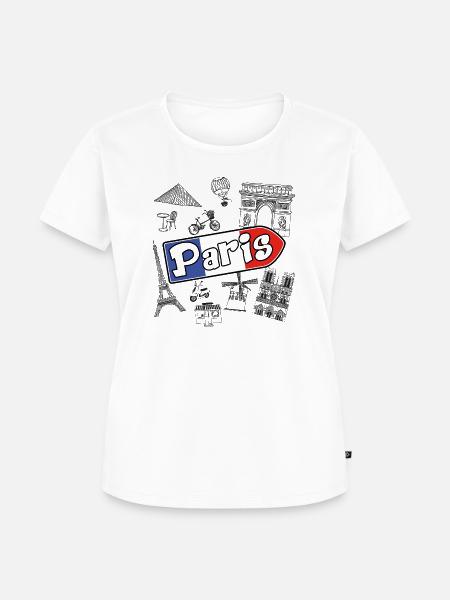 Ich liebe Paris - Frauen Premium Bio T-Shirt - Weiß