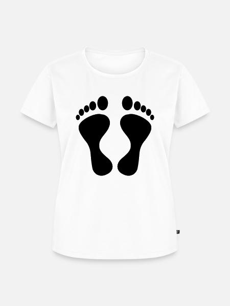 füsse - Frauen Premium Bio T-Shirt - Weiß