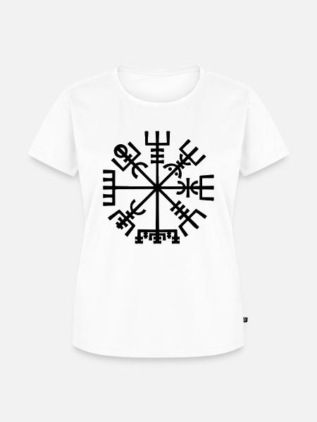 Viking Compass - Frauen Premium Bio T-Shirt - Weiß